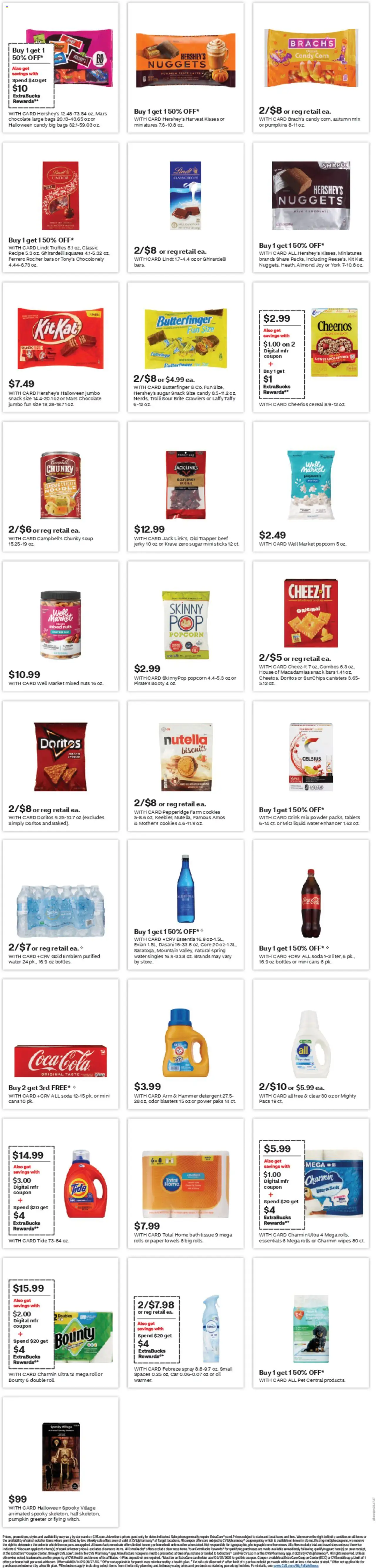 CVS Pharmacy Weekly Ad - CA - valid from 14.09.2025 | Page: 15 | Products: Milk, Nuts, Sugar, Pumpkin