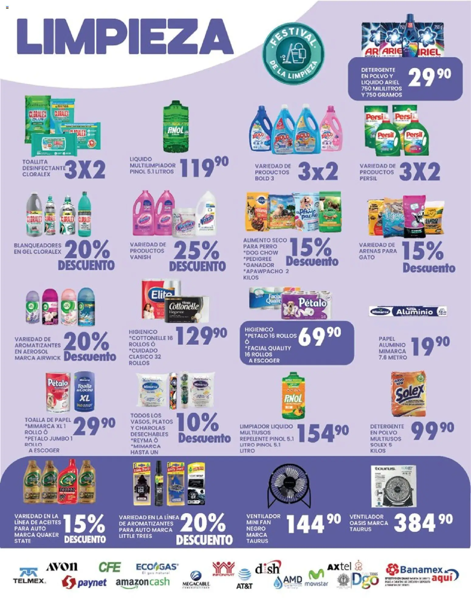 Nuevas ofertas de Alsuper válidas en toda la República Mexicana desde el 31.03.2026. ¡Encuentra las mejores ofertas en Alsuper folleto Durango! | Página: 5 | Productos: Toalla, Repelente, Desinfectante, Polvo