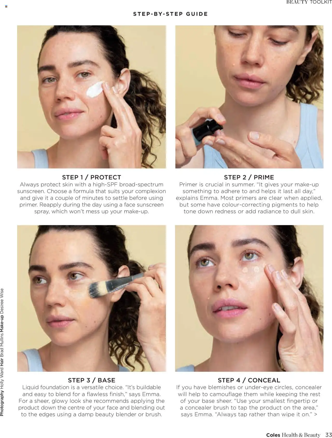 Coles catalogue - valid from 06.01.2025 | Page: 33 | Products: Brush, Tap, Blender, Foundation