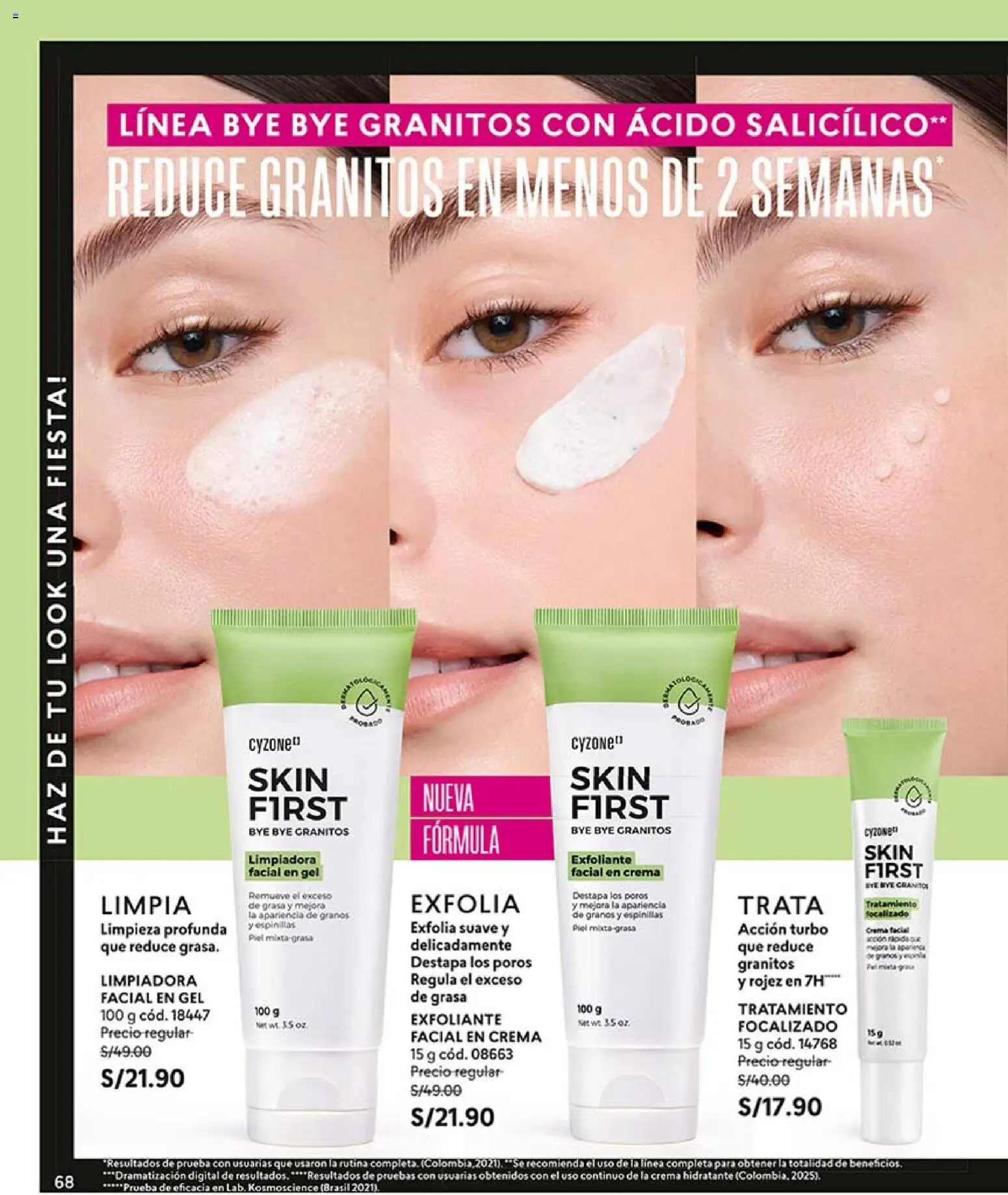 Catálogo CyZone válido desde 31.01.2026 | Página: 68 | Productos: Exfoliante, Crema