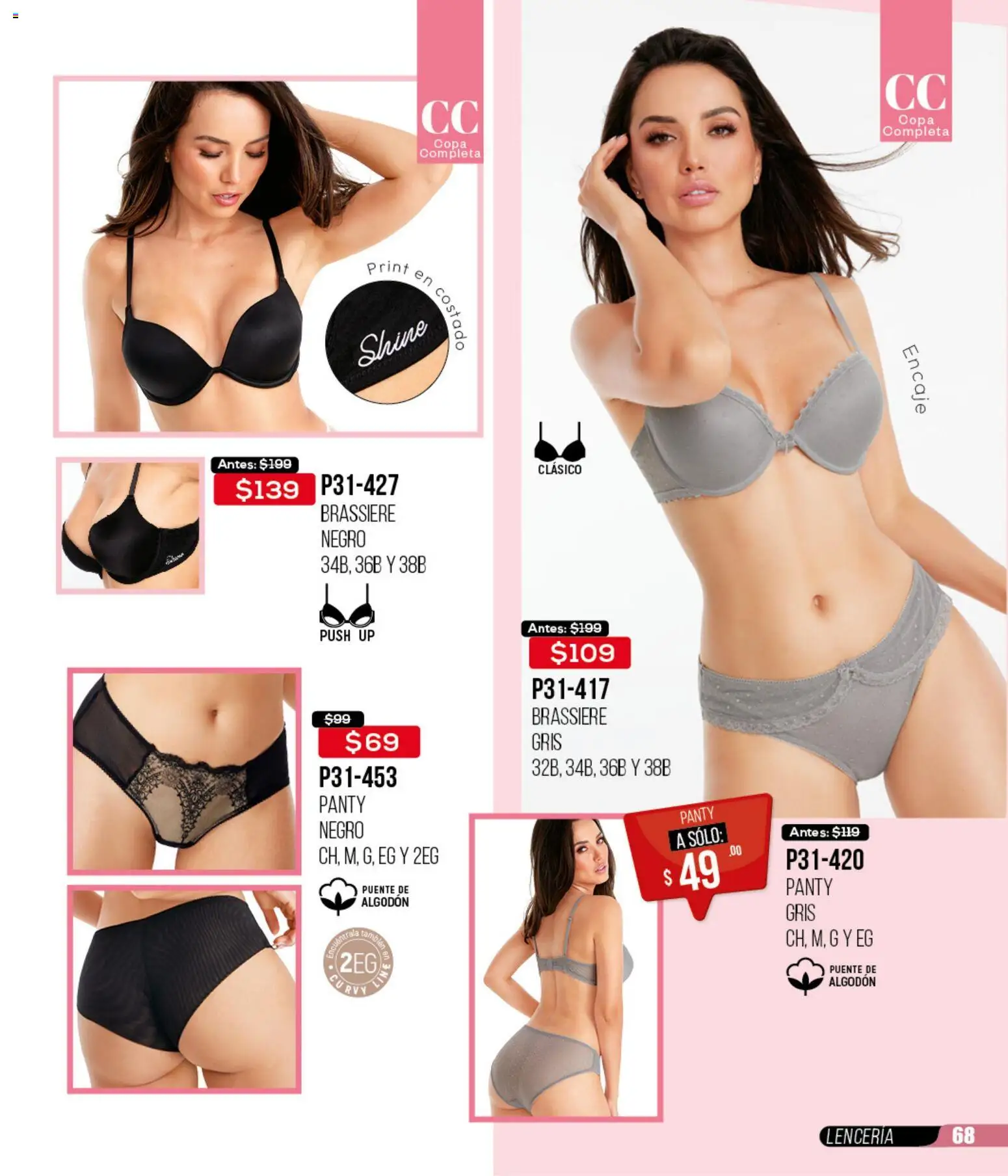 Nuevas ofertas de Cklass válidas en toda la República Mexicana desde el 16.02.2026. ¡Encuentra las mejores ofertas en Cklass catálogo Remate Ropa! | Página: 69 | Productos: Algodón, Lenceria