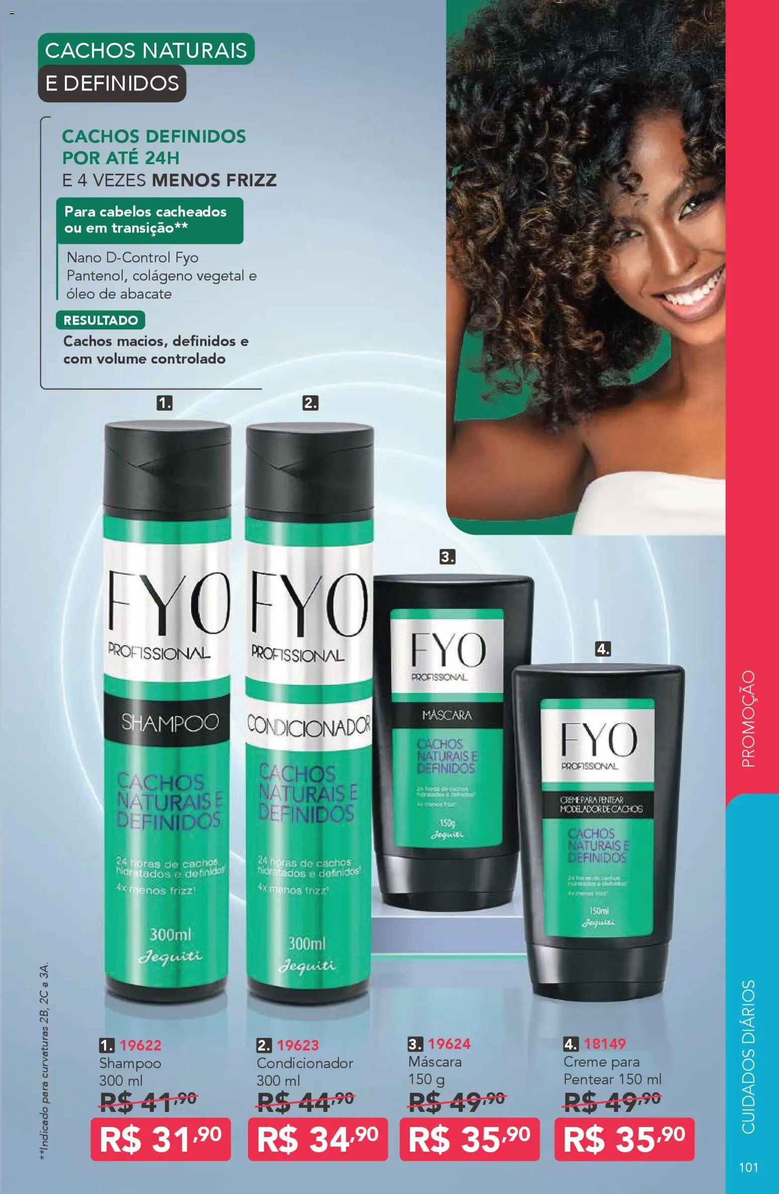 Jequiti Folheto - válido de 06.03.2026 | Página: 101 | Produtos: Shampoo, Colágeno, Condicionador, Creme