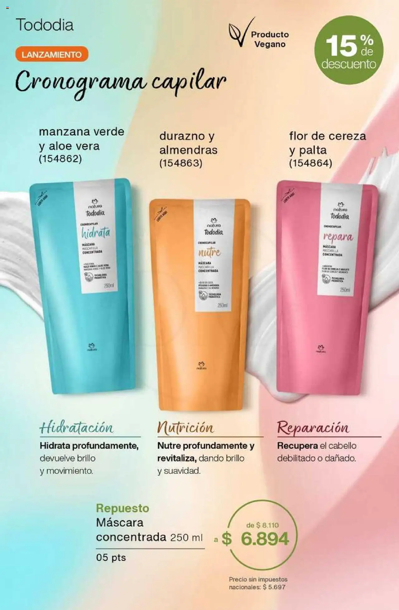 Catálogo Natura Ciclo 8 │ válido desde el 03.06.2025 | Página: 209 | Productos: Durazno, Máscara, Brillo, Manzana