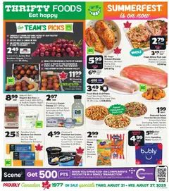 Preview of Thrifty Foods weekly flyer / circulaire from shop Thrifty Foods valid from 21.08.2025