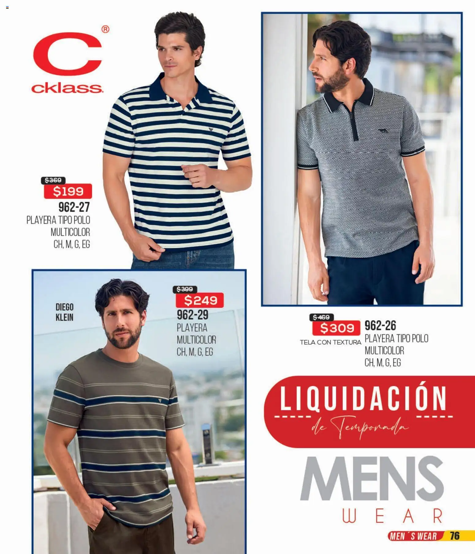 Nuevas ofertas de Cklass válidas en toda la República Mexicana desde el 18.03.2026. ¡Encuentra las mejores ofertas en Cklass catálogo Liquidación total calzado! | Página: 322 | Productos: Playera