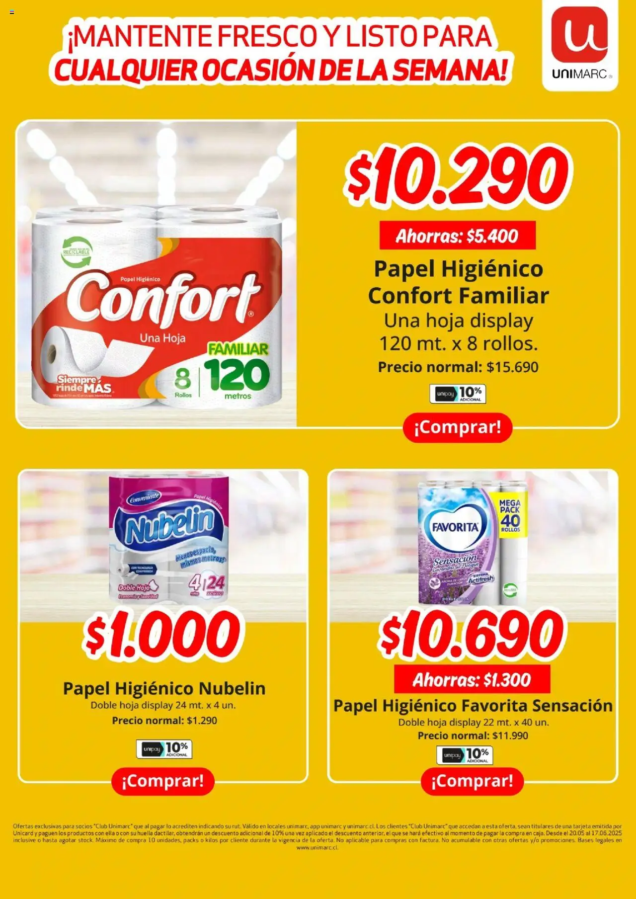 Unimarc Ofertas │ válido desde el 30.05.2025 | Página: 21 | Productos: Papel higiénico
