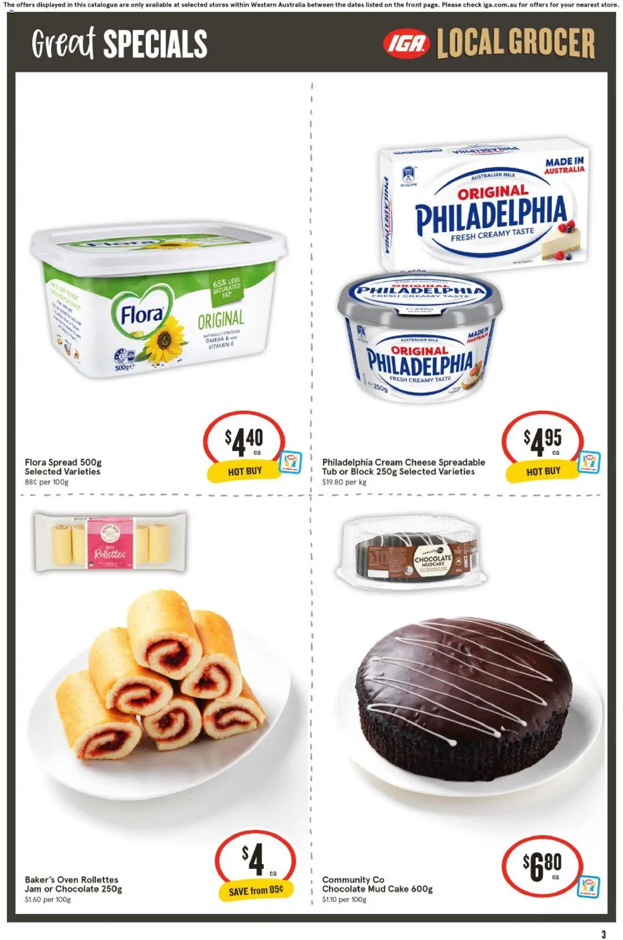 IGA catalogue - valid from 20.08.2025 | Page: 3 | Products: Milk, Cheese, Cream, Oven