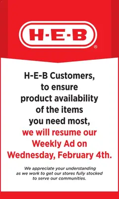 Preview of H-E-B weekly ads valid from 28.01.2026