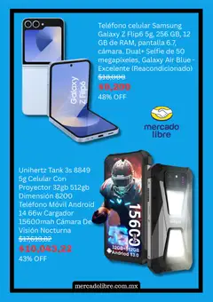 Vista previa de Mercado Libre catálogo, nuevo folleto de la tienda, válido en México a partir del 17.03.2026 | Página: 4 | Productos: Proyector, Cargador, Cámara, Teléfono