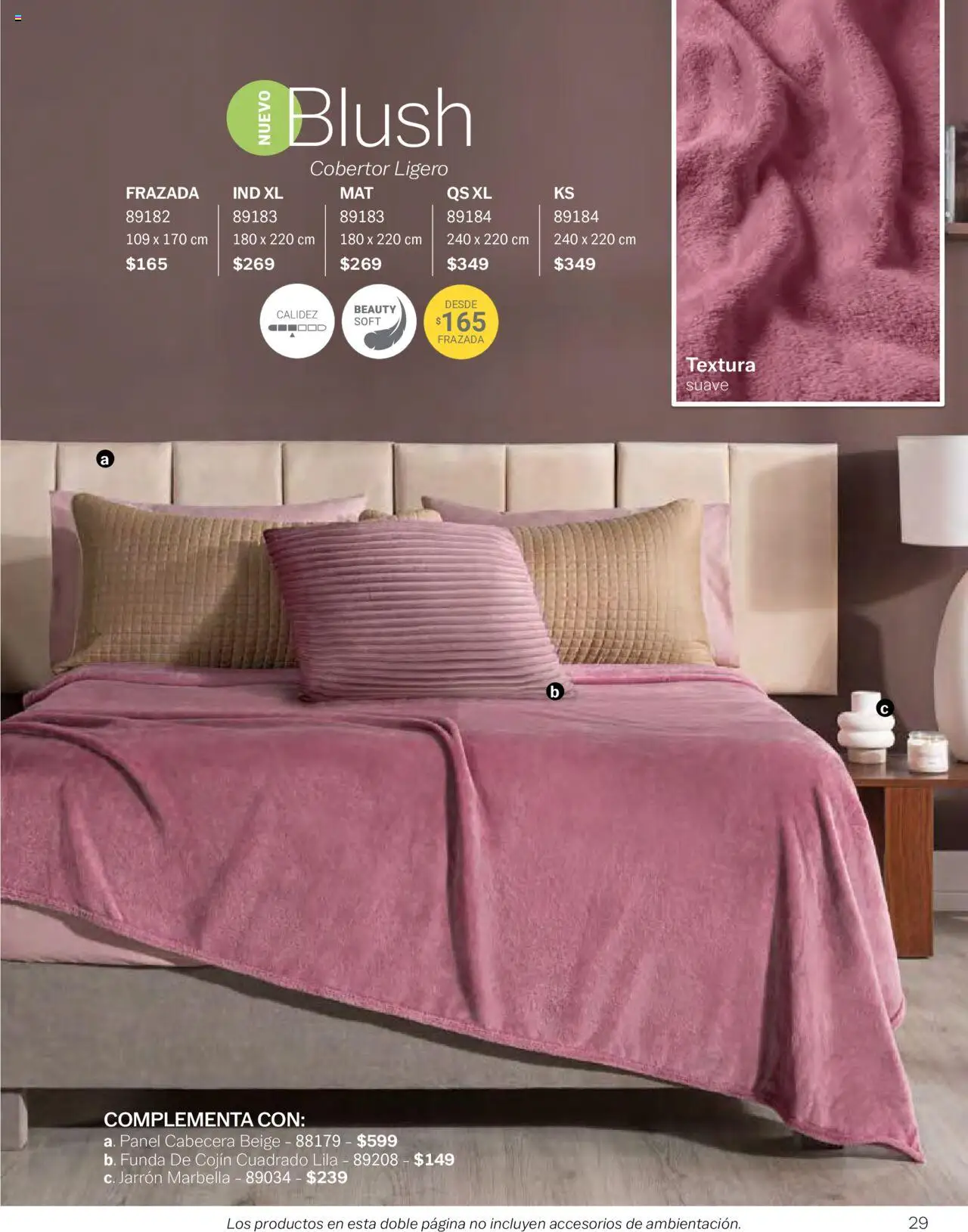 Nuevas ofertas de Vianney válidas en toda la República Mexicana desde el 09.09.2024. ¡Encuentra las mejores ofertas en Vianney catálogo - Biasi! | Página: 31 | Productos: Cobertor, Cabecera, Funda