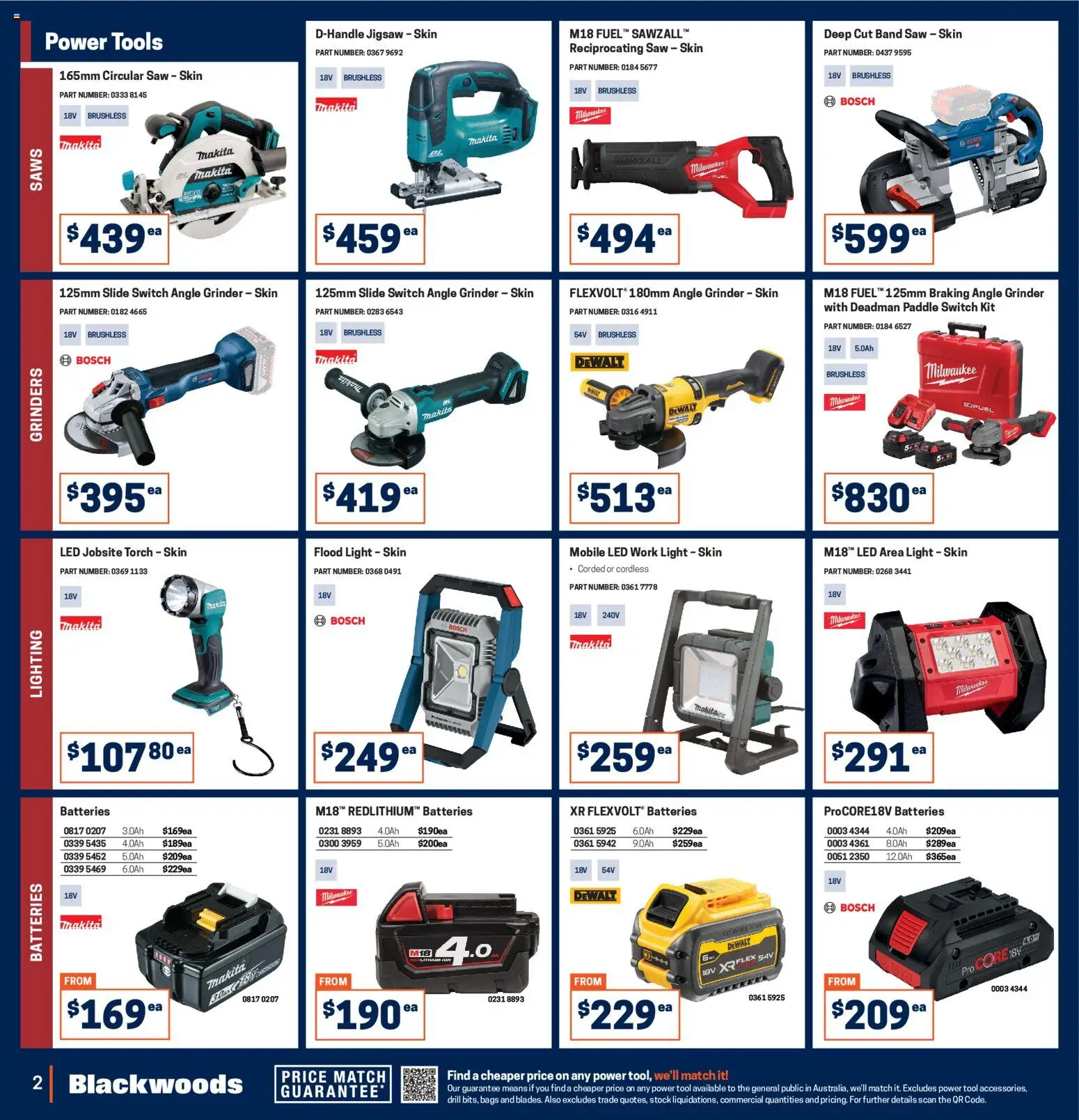 Black Woods catalogue - valid from 03.11.2025 | Page: 2 | Products: Batteries, Tools, Grinder, Mobile