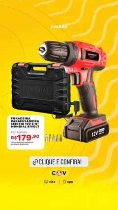 Casa e Video promoções - Pré-Visualização do folheto da loja Casa e Video, válido de 13.01.2026 | Página: 9 | Produtos: Furadeira, Parafusadeira