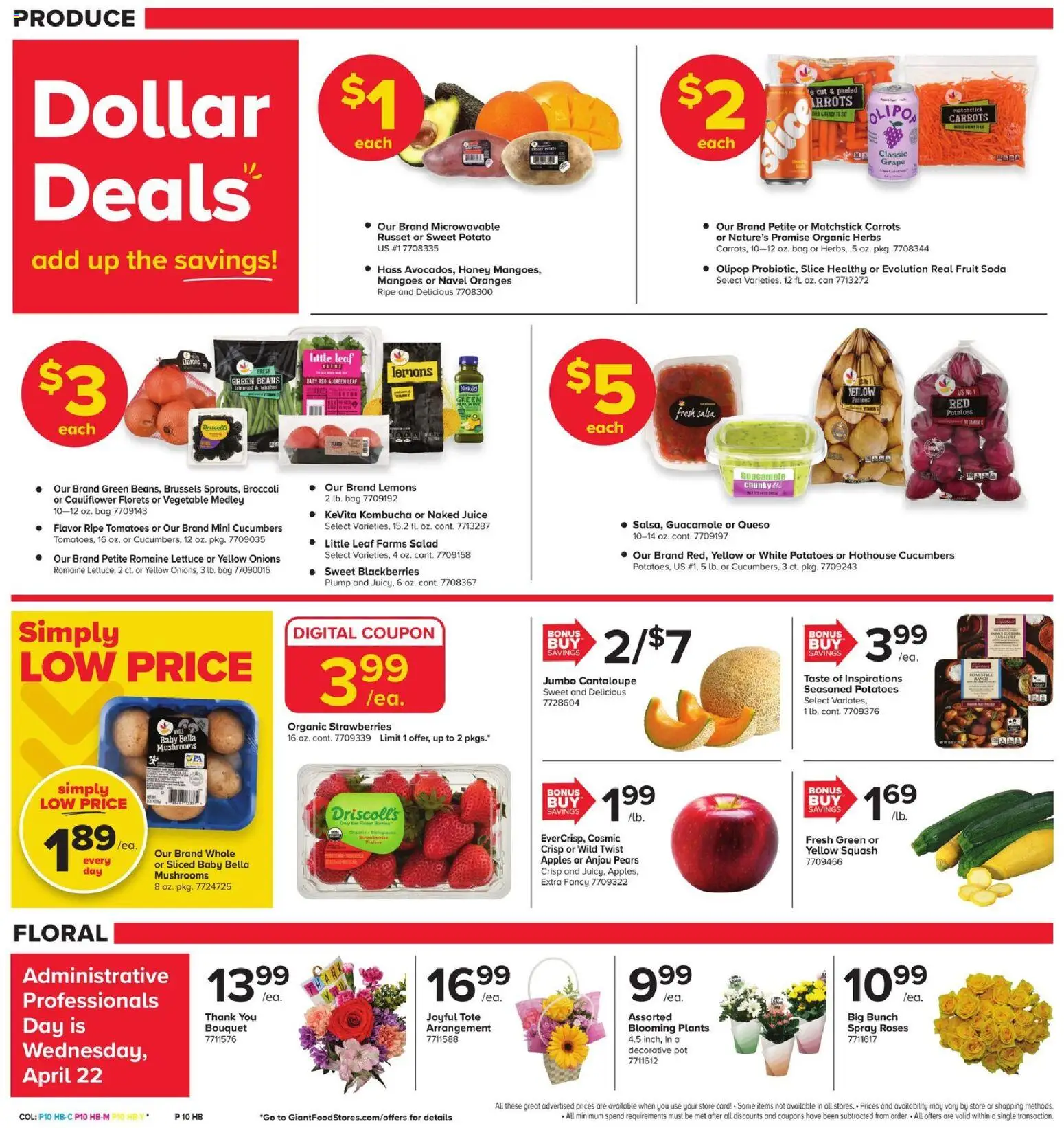 Giant Weekly Ad - valid from 17.04.2026 | Page: 8 | Products: Broccoli, Squash, Apples, Tomatoes