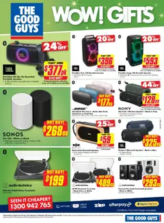 Preview of The Good Guys - Wow Gifts - valid from 10.12.2025 | Page: 7 | Products: Bookshelf, Belt, Speaker, Portable
