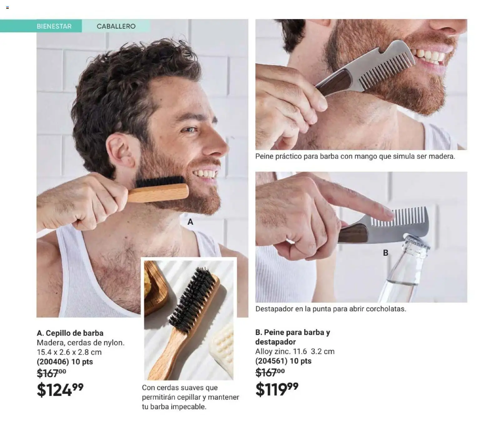 Nuevas ofertas de AVON válidas en toda la República Mexicana desde el 28.11.2025. ¡Encuentra las mejores ofertas en AVON Casa & Estilo 18 2025! | Página: 134 | Productos: Cepillo, Mango, Destapador, Peine