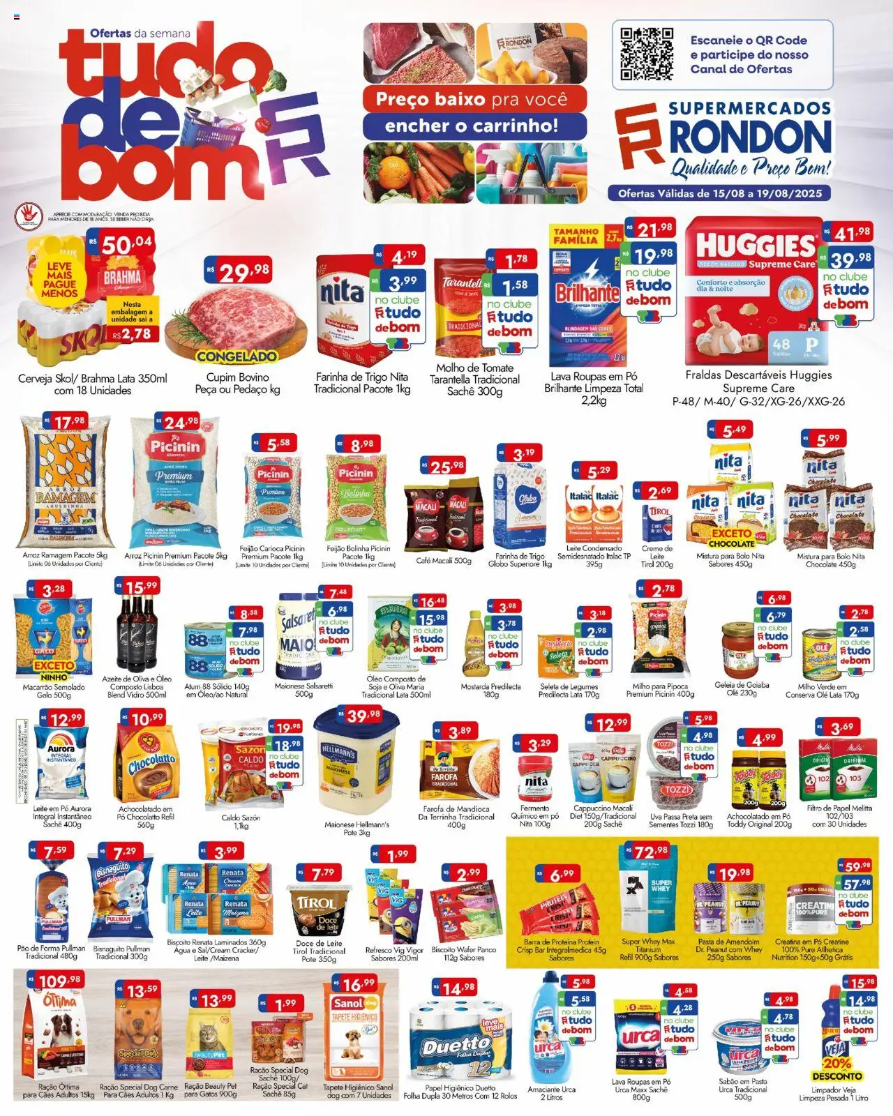 Supermercados Rondon Folheto - válido de 15.08.2025 | Página: 1