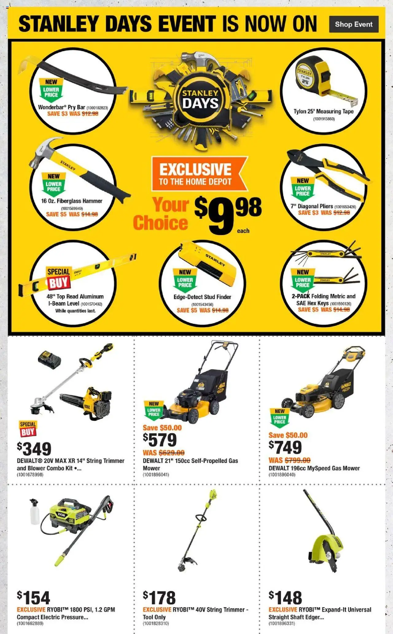 Home Depot flyer valid from 31.07.2025 | Page: 4 | Products: Mower