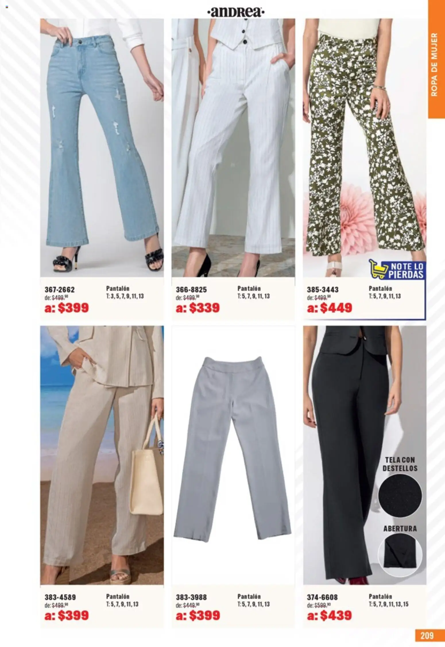 Nuevas ofertas de Andrea válidas en toda la República Mexicana desde el 05.04.2026. ¡Encuentra las mejores ofertas en Andrea catálogo Outlet! | Página: 209 | Productos: Ropa