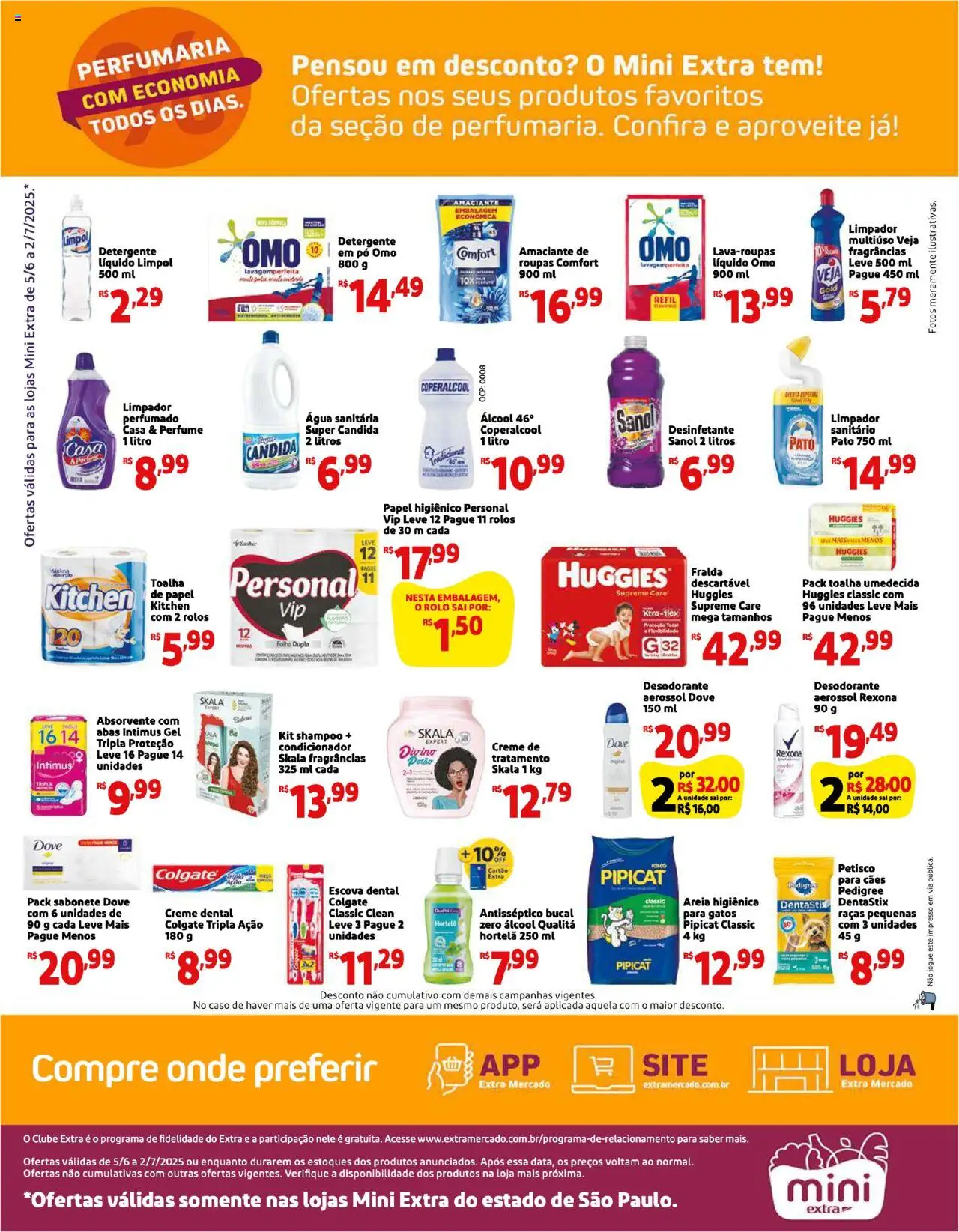 Extra Folheto - válido de 05.06.2025 | Página: 4 | Produtos: Shampoo, Areia, Roupas, Água sanitária