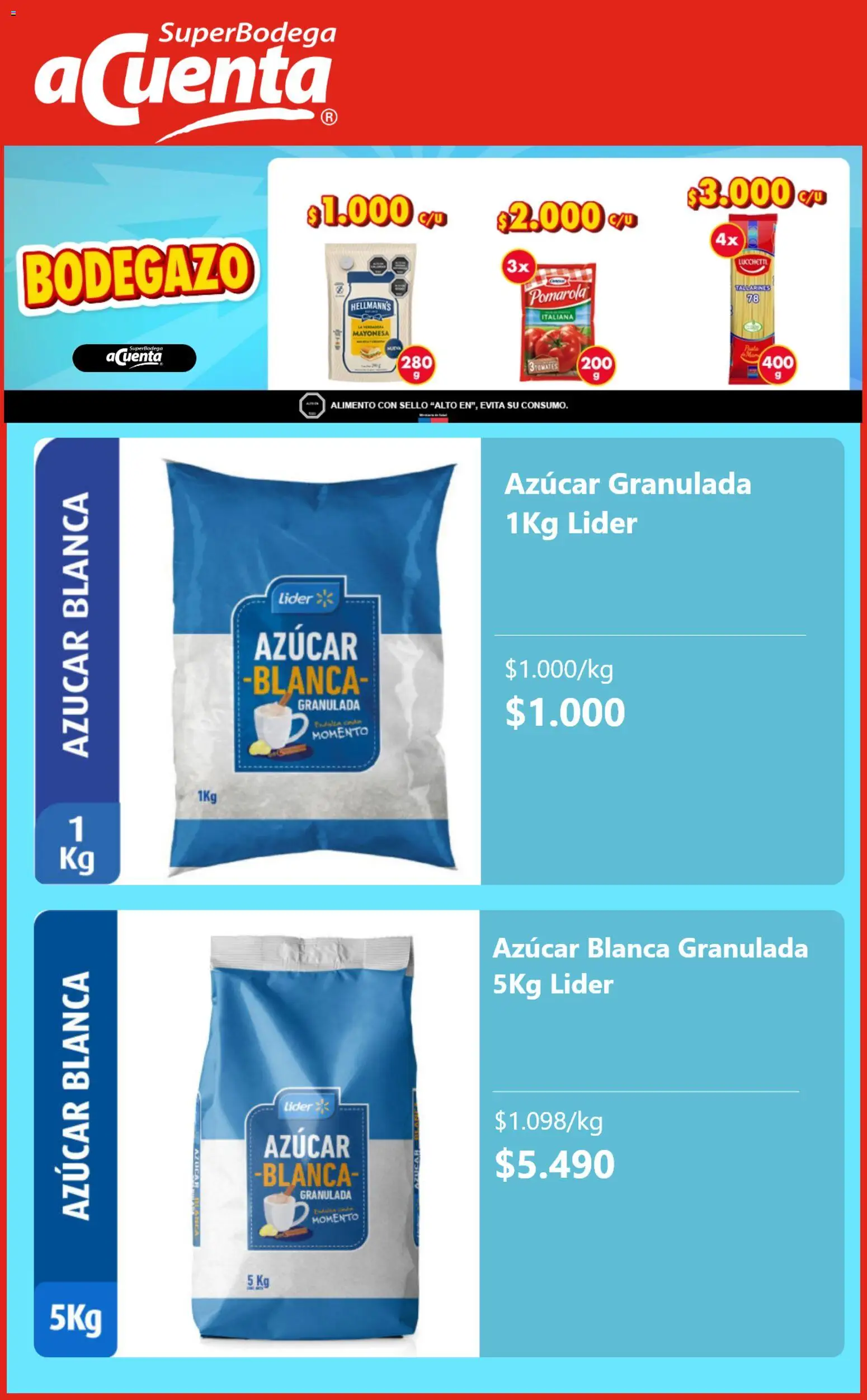 Super Bodega aCuenta ofertas  │ válido desde el 05.11.2025 | Página: 4 | Productos: Azucar, Mayonesa