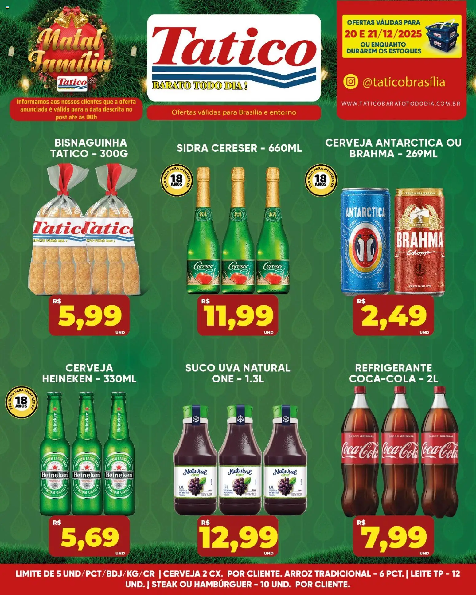 Tatico Folheto - válido de 20.12.2025 | Página: 8 | Produtos: Suco, Cerveja, Heineken, Refrigerante
