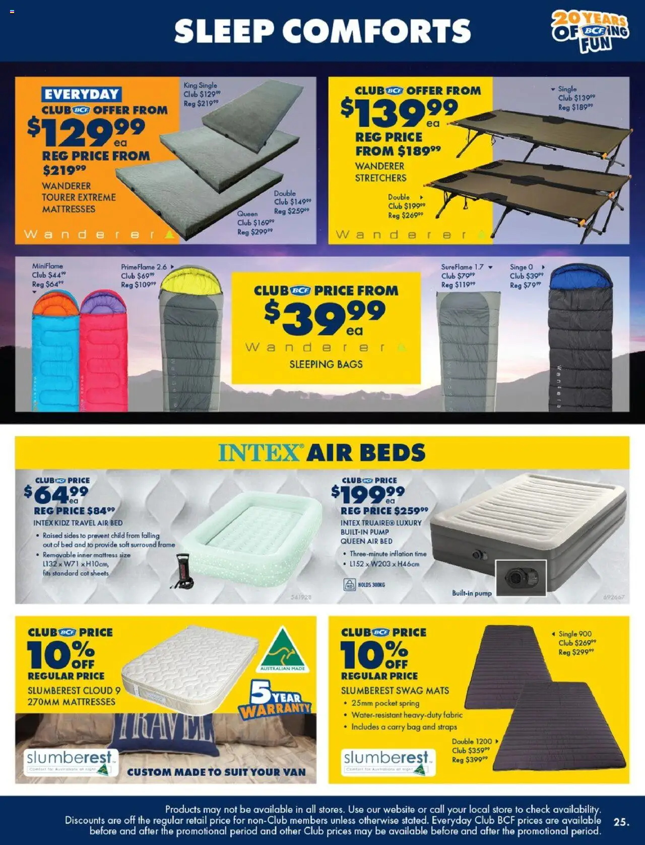 BCF catalogue - valid from 21.10.2025 | Page: 25 | Products: Suit, Bag, Bed, Mattress