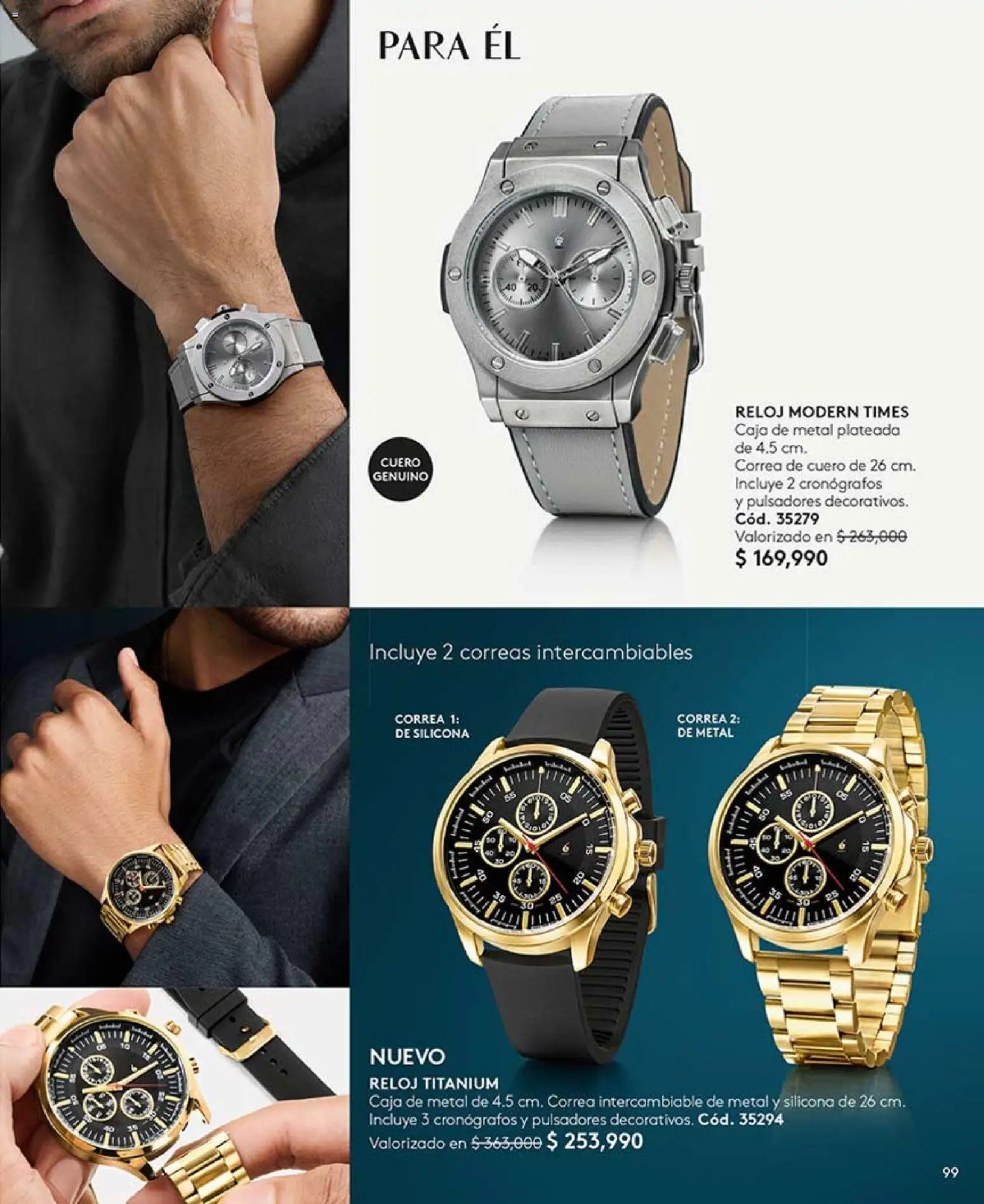 Ésika revista - valida desde el 13.03.2026 | Página: 99 | Productos: Reloj, Caja