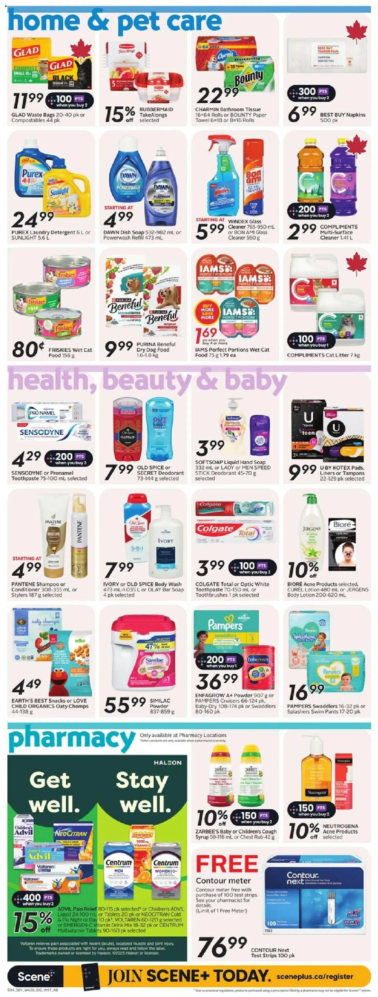 Safeway flyer valid from 06.11.2025 | Page: 12 | Products: Body lotion, Deodorant, Detergent, Pants