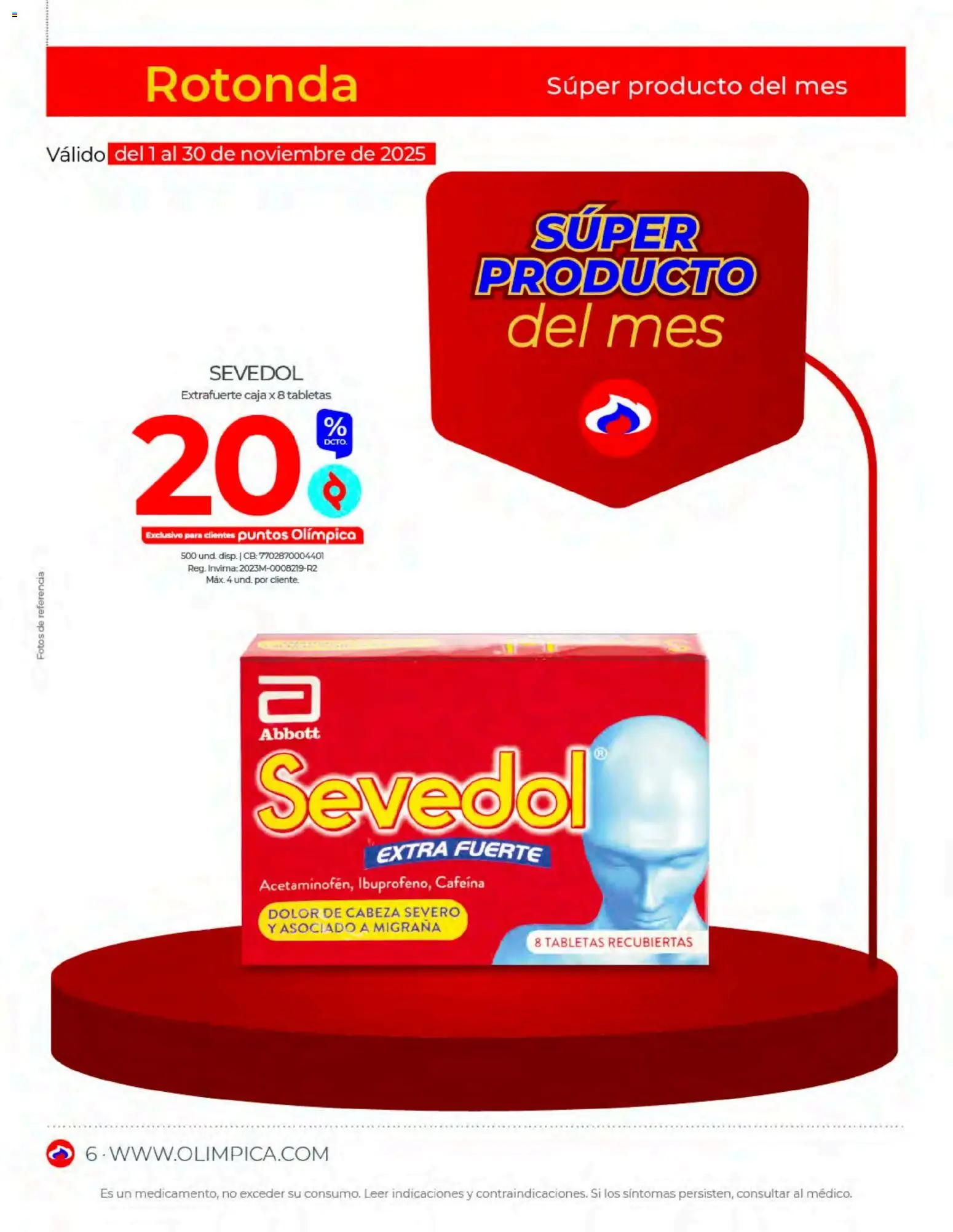 Olímpica revista - valida desde el 01.11.2025 | Página: 6 | Productos: Caja