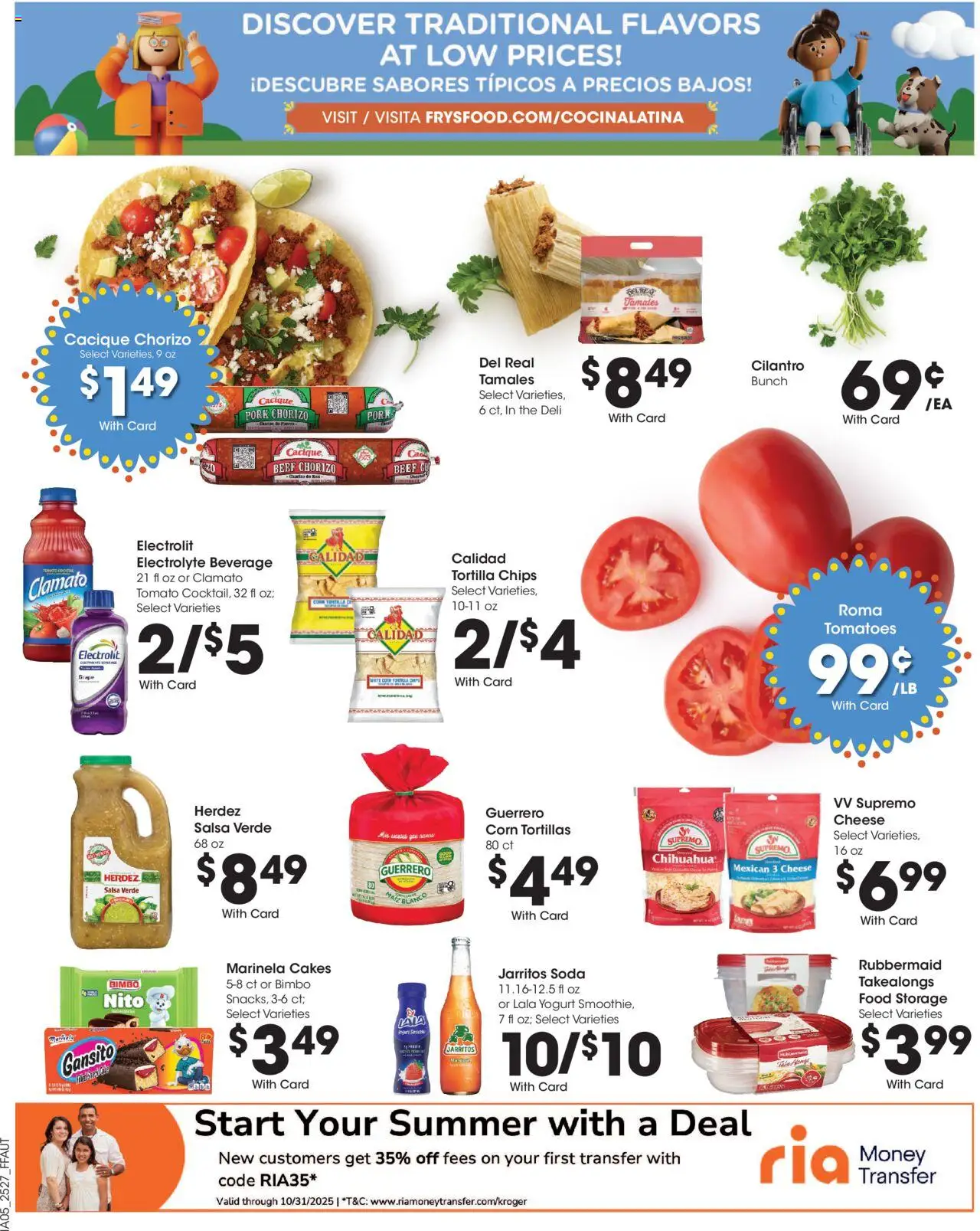 Fry's Food Weekly Ad - valid from 06.08.2025 | Page: 13 | Products: Cheese, Yogurt, Beef, Chips