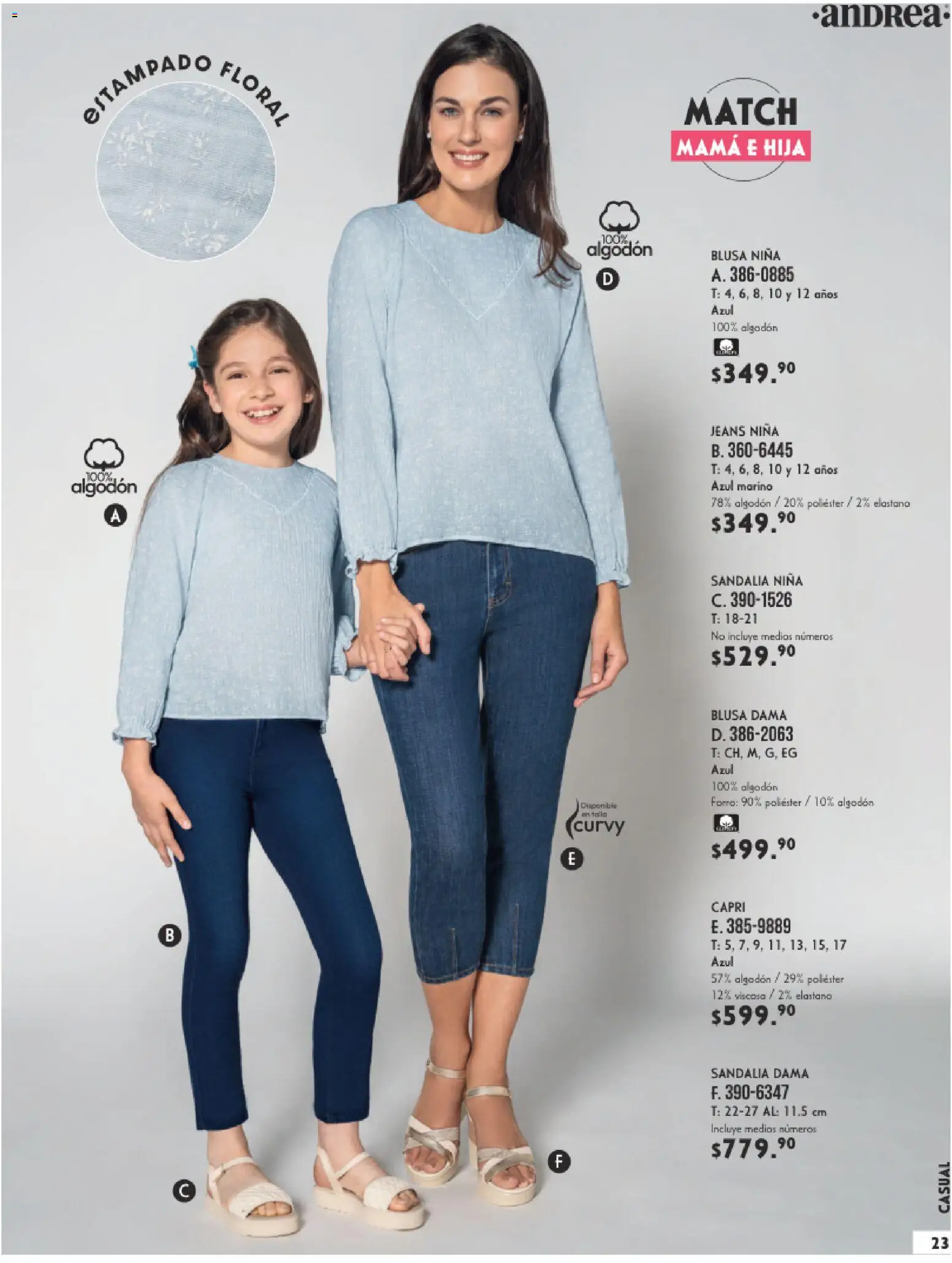 Nuevas ofertas de Andrea válidas en toda la República Mexicana desde el 25.01.2026. ¡Encuentra las mejores ofertas en Andrea catálogo Vestir! | Página: 23 | Productos: Blusa, Algodón