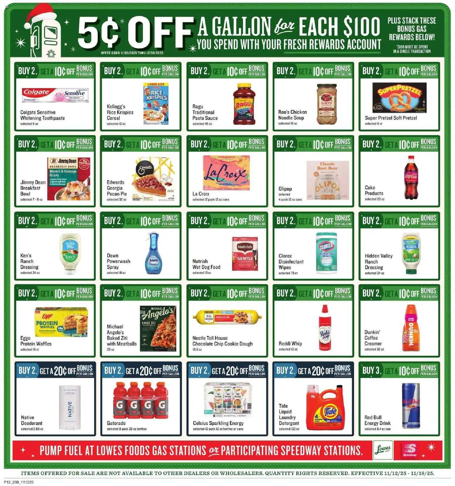 Lowes Foods Weekly Ad - SC - valid from 12.11.2025 | Page: 12 | Products: Dog Food, Chocolate, Beer, Sausage