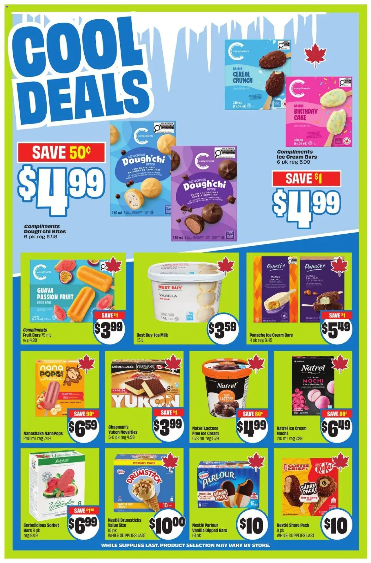 FreshCo flyer valid from 31.07.2025 | Page: 7 | Products: Cream, Ice cream, Milk, Chocolate