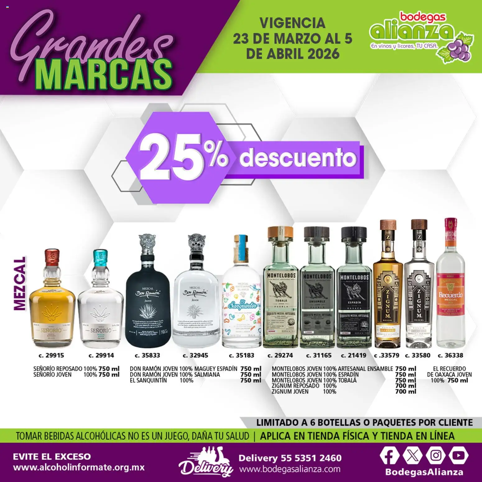 Nuevas ofertas de Bodegas Alianza válidas en toda la República Mexicana desde el 23.03.2026. ¡Encuentra las mejores ofertas en Bodegas Alianza catálogo Grandes Marcas! | Página: 5