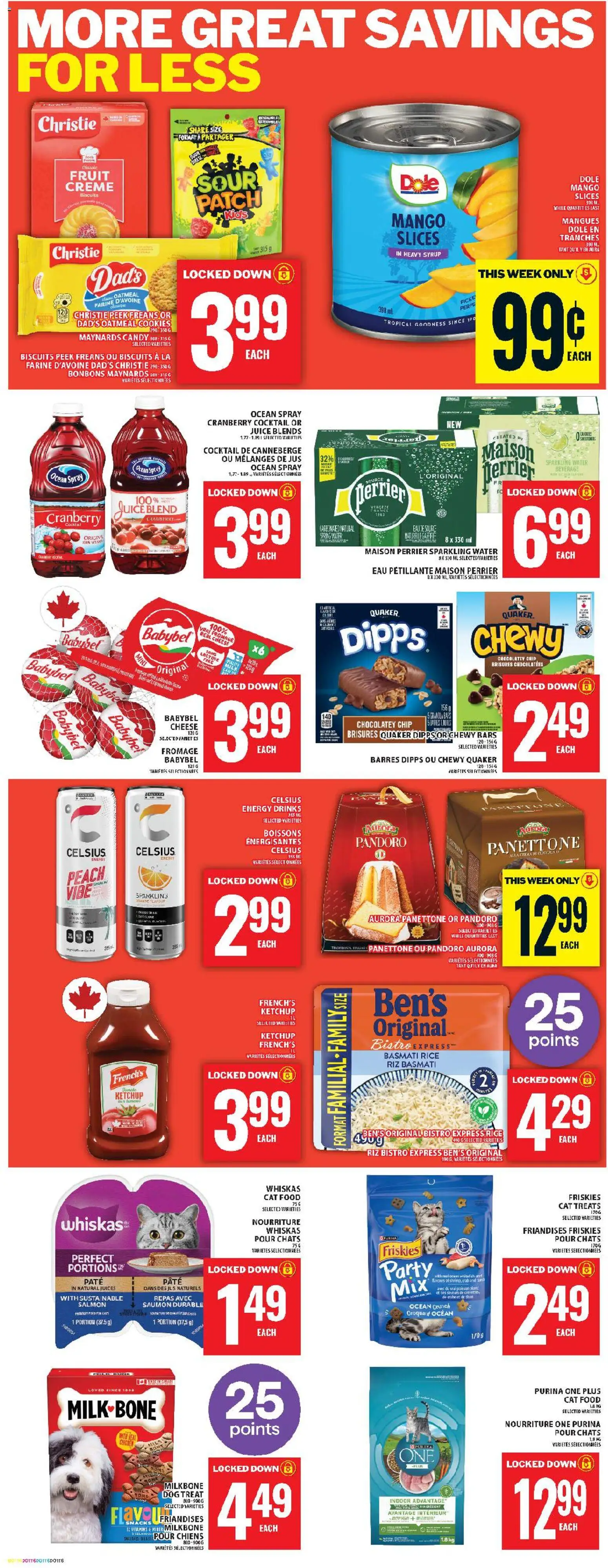 Food Basics flyer valid from 30.10.2025 | Page: 7 | Products: Rice, Ketchup, Cookies, Milk