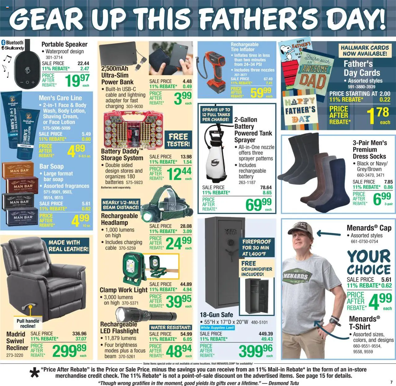 Menards Weekly Ad - valid from 04.06.2025 | Page: 14 | Products: Safe, Battery, Cap, Power Bank