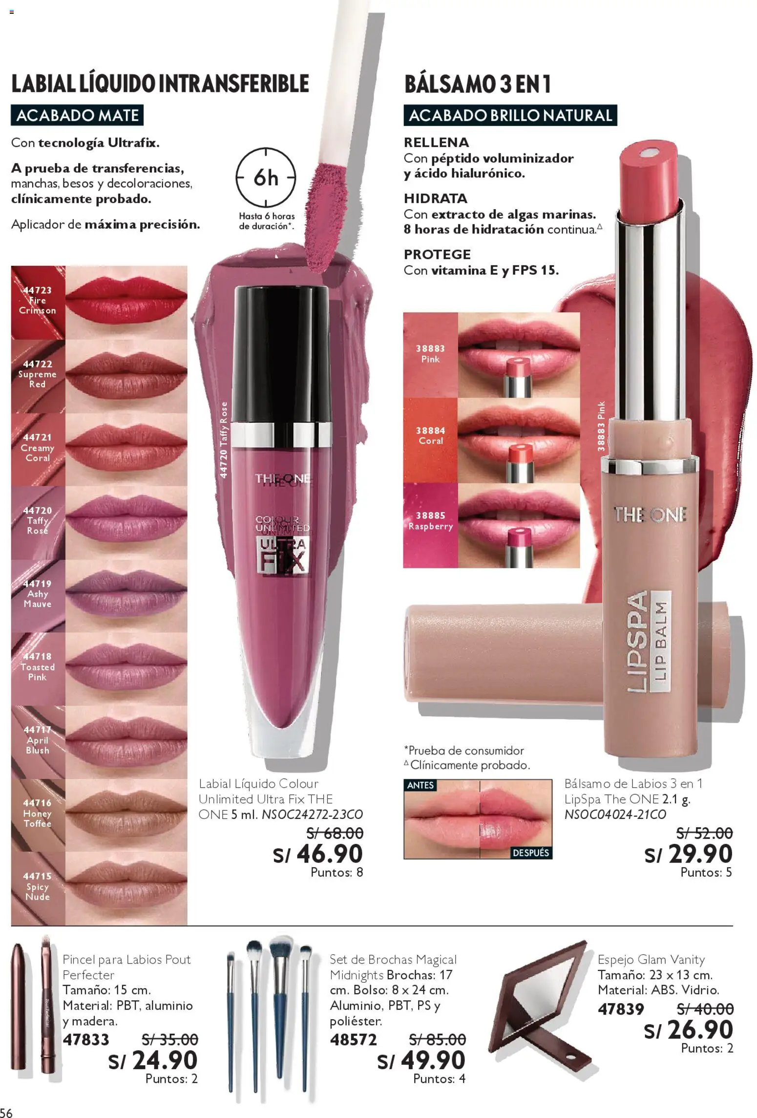 Catálogo Oriflame válido desde 18.04.2026 | Página: 56 | Productos: Pincel, Espejo, Bolso