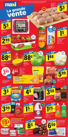 Preview of Maxi weekly flyer / circulaire from shop Maxi valid from 14.08.2025