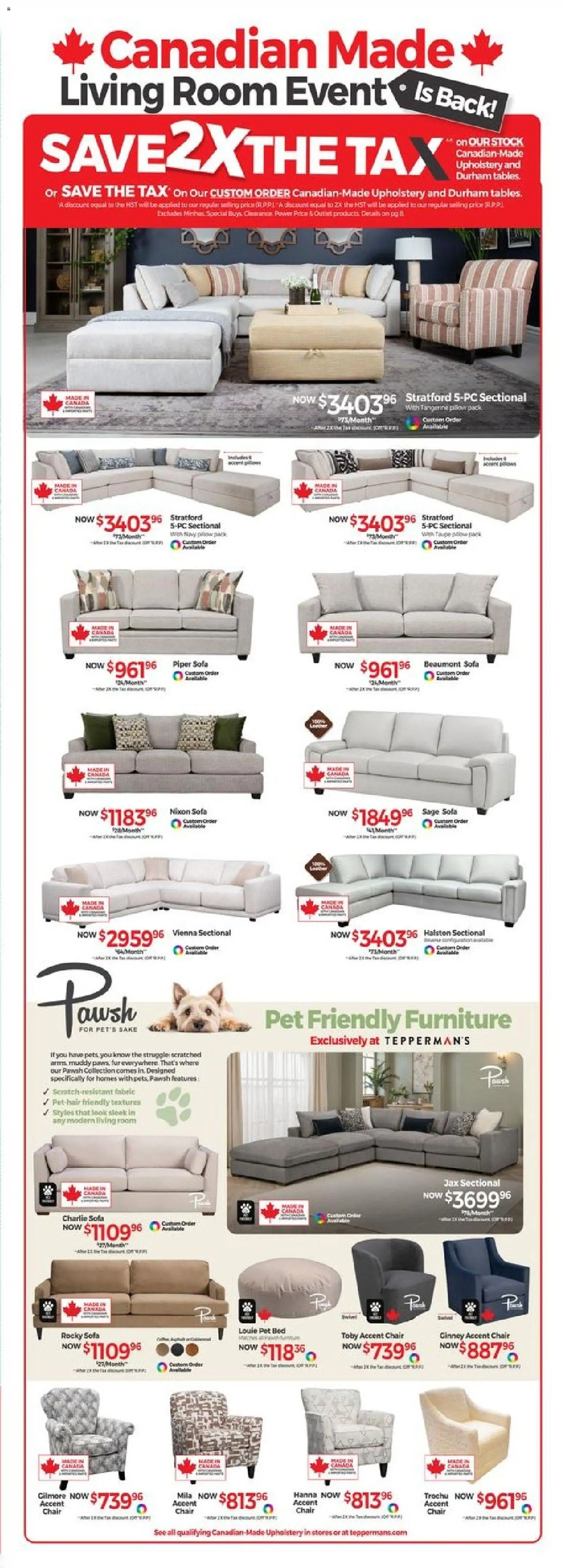 Tepperman's flyer valid from 20.11.2025 | Page: 4 | Products: Pillow, Sofa, Chair