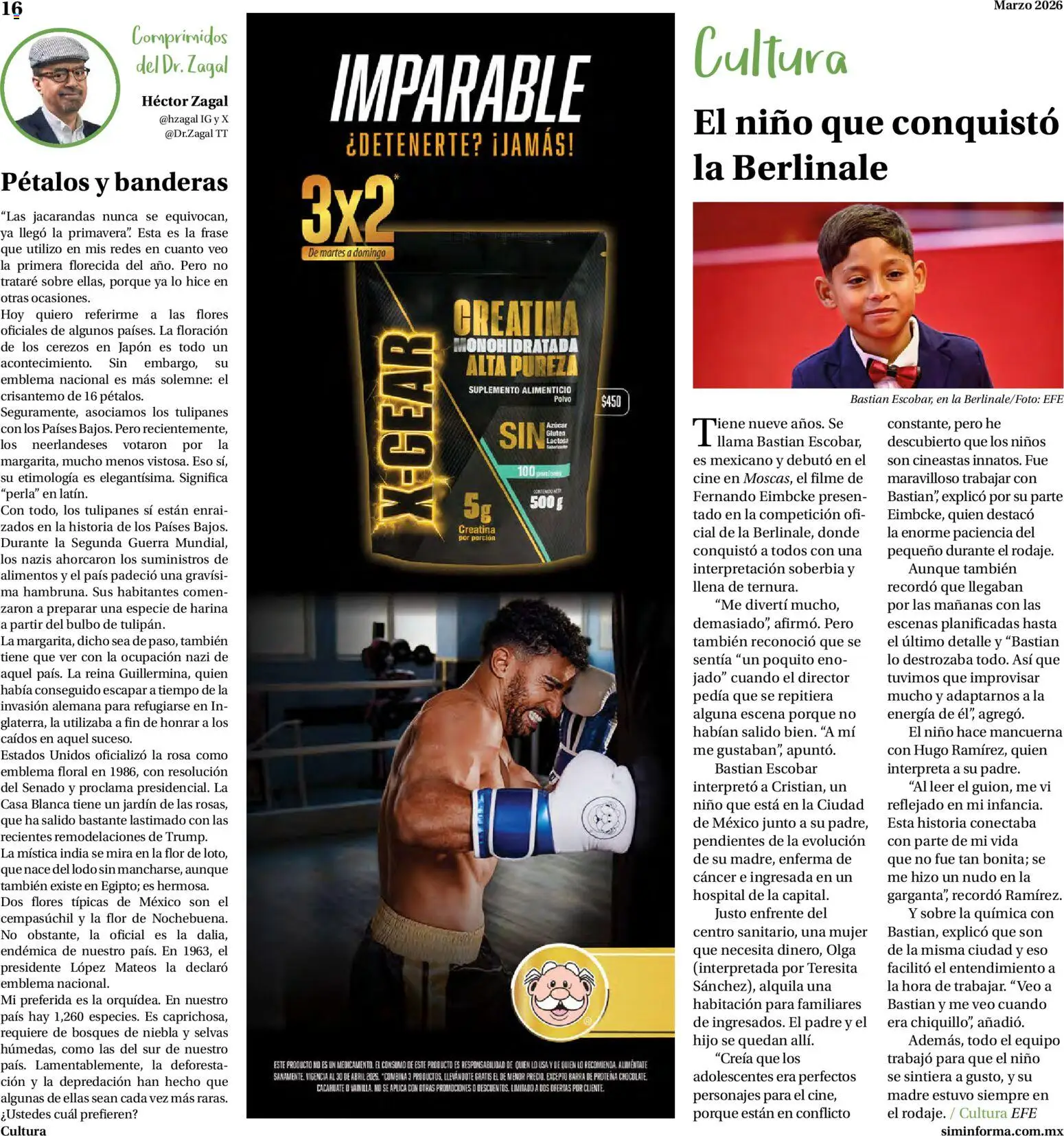 Nuevas ofertas de Farmacias Similares válidas en toda la República Mexicana desde el 01.03.2026. ¡Encuentra las mejores ofertas en Farmacias Similares catálogo! | Página: 16 | Productos: Azúcar, Cacahuate, Polvo, Sobre