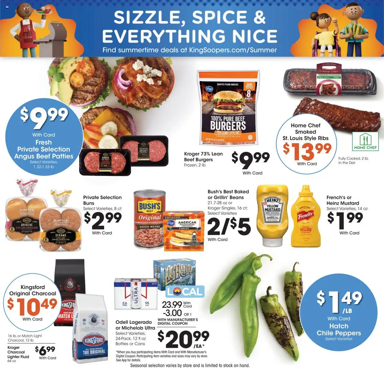 King Soopers Weekly Ad - valid from 20.08.2025 | Page: 6 | Products: Peppers, Beef, Lighter