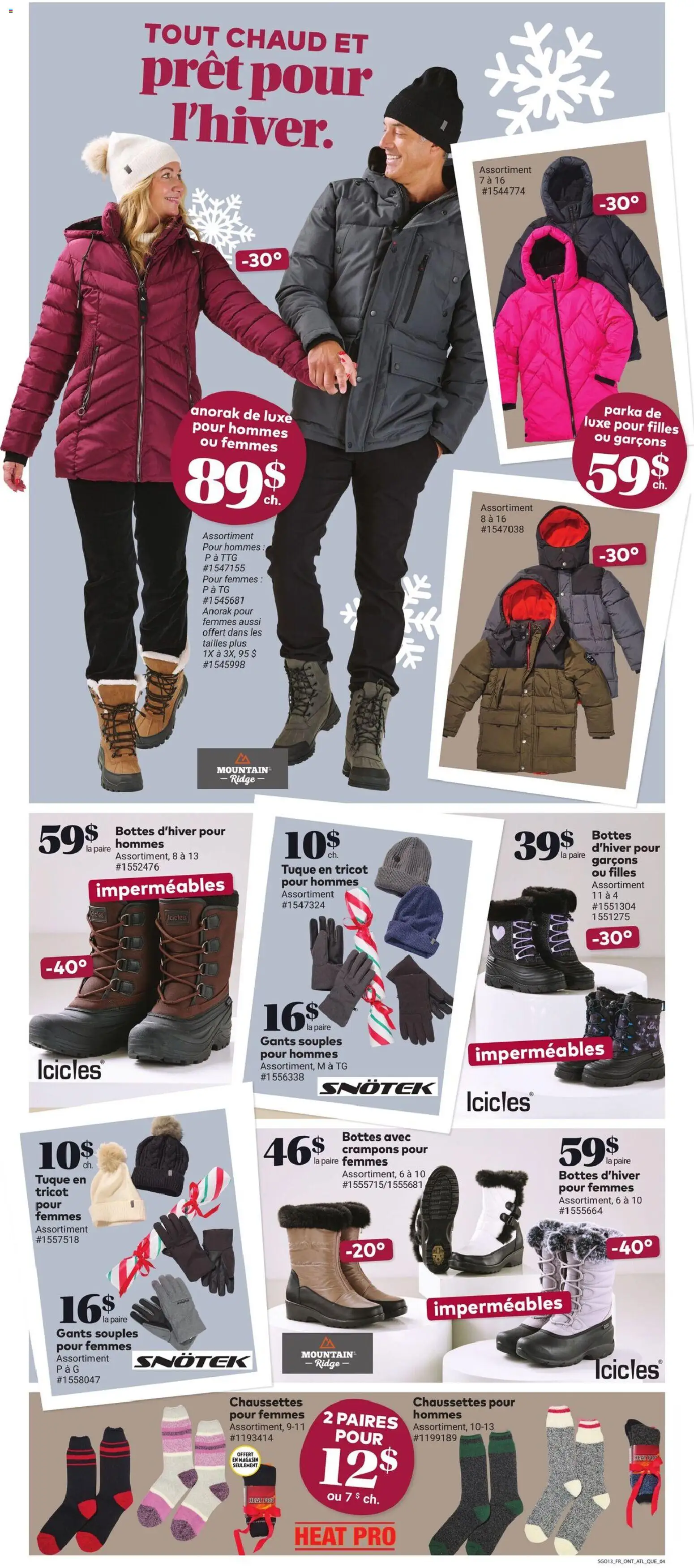 Giant Tiger flyer valid from 29.10.2025 | Page: 6 | Products: Gloves, Ridge, Shoes, Socks