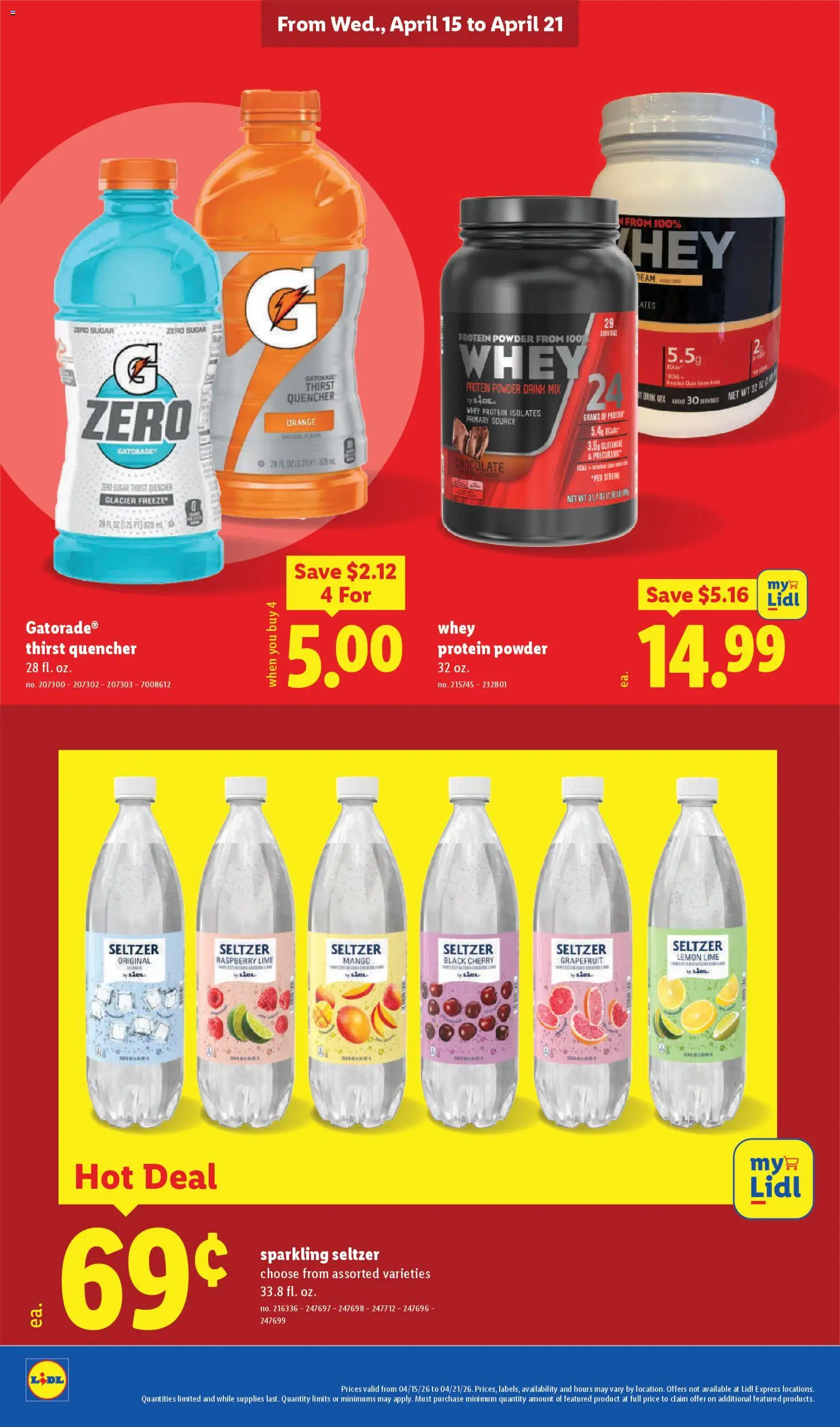 Lidl Weekly Ad - valid from 15.04.2026 | Page: 22 | Products: Protein Powder, Powder, Sugar, Raspberry