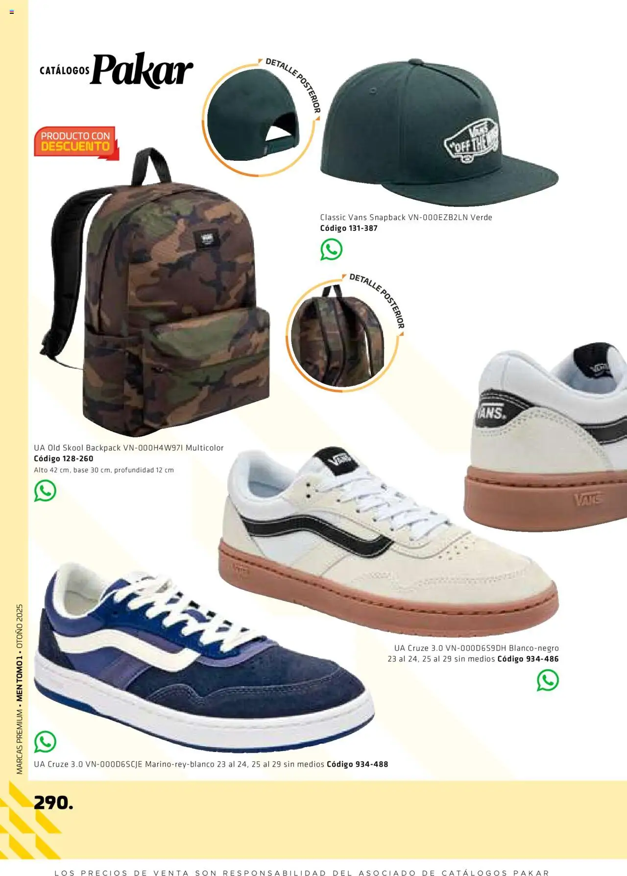 Nuevas ofertas de SC Pakar válidas en toda la República Mexicana desde el 29.08.2025. ¡Encuentra las mejores ofertas en SC Pakar - Catálogo Otoño Men Tomo 1! | Página: 290