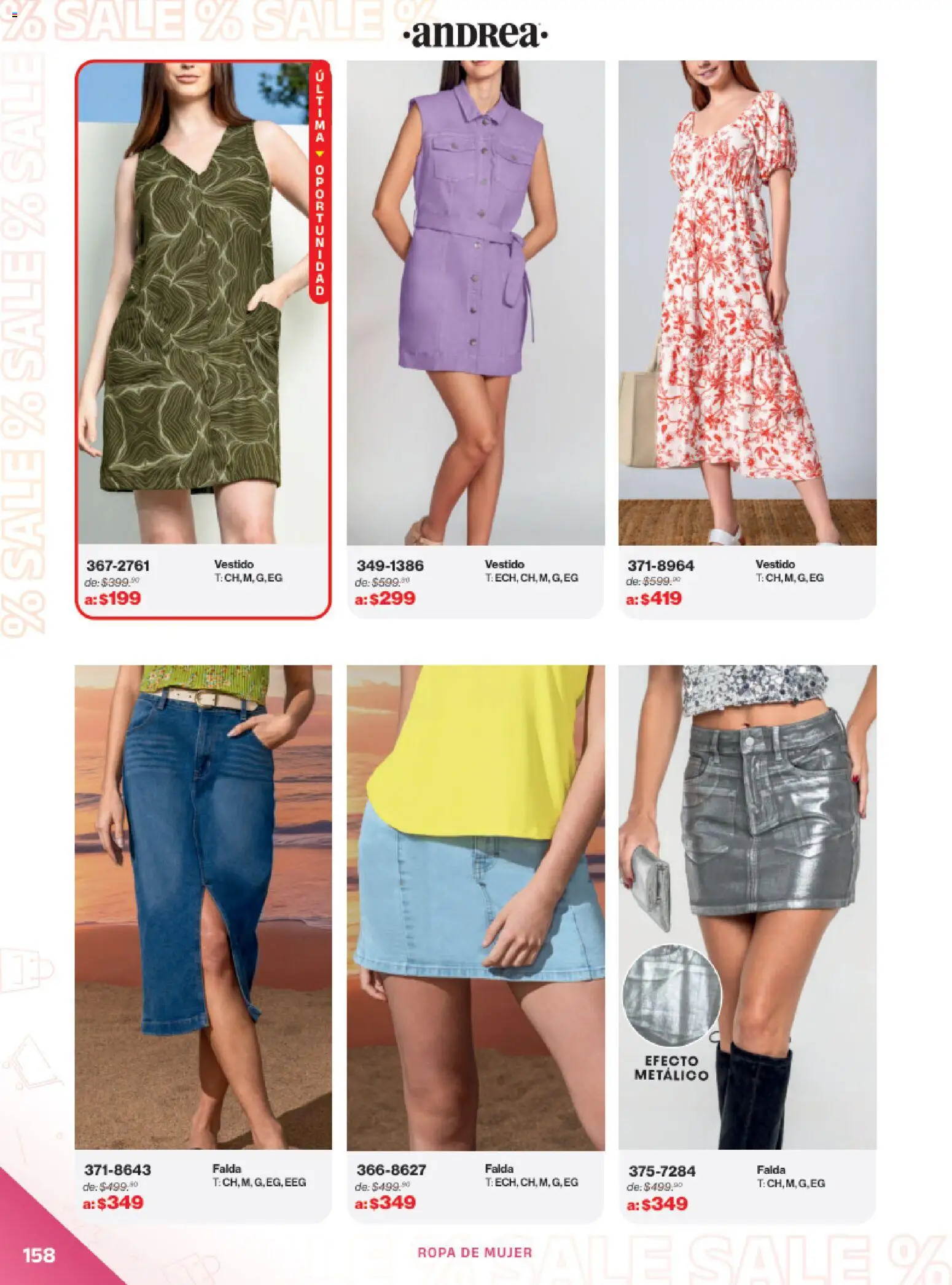 Nuevas ofertas de Andrea válidas en toda la República Mexicana desde el 21.12.2025. ¡Encuentra las mejores ofertas en Andrea catálogo Outlet! | Página: 158 | Productos: Ropa, Vestido, Falda