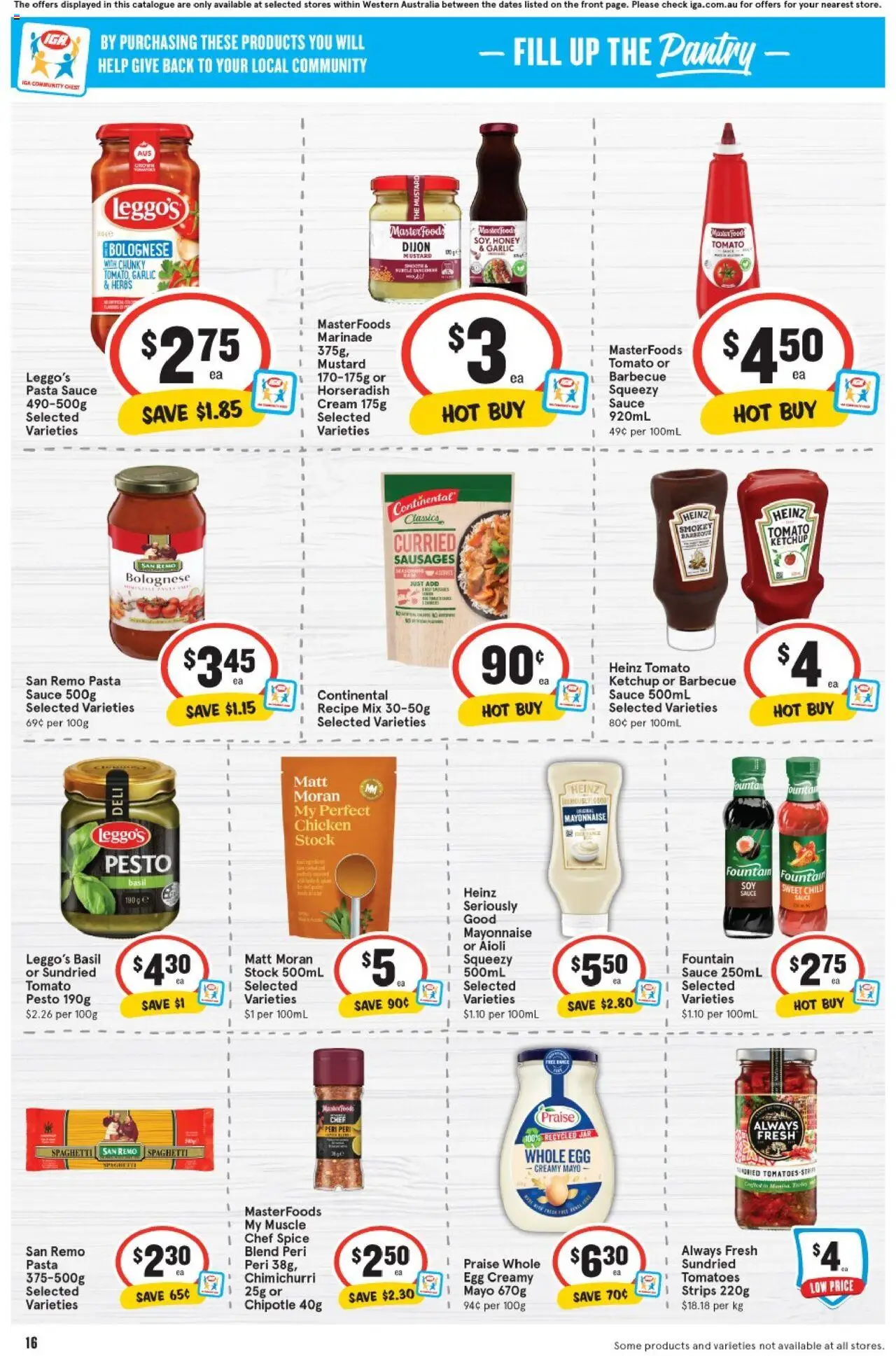 IGA catalogue - valid from 06.08.2025 | Page: 16 | Products: Chicken, Mustard, Pasta, Garlic