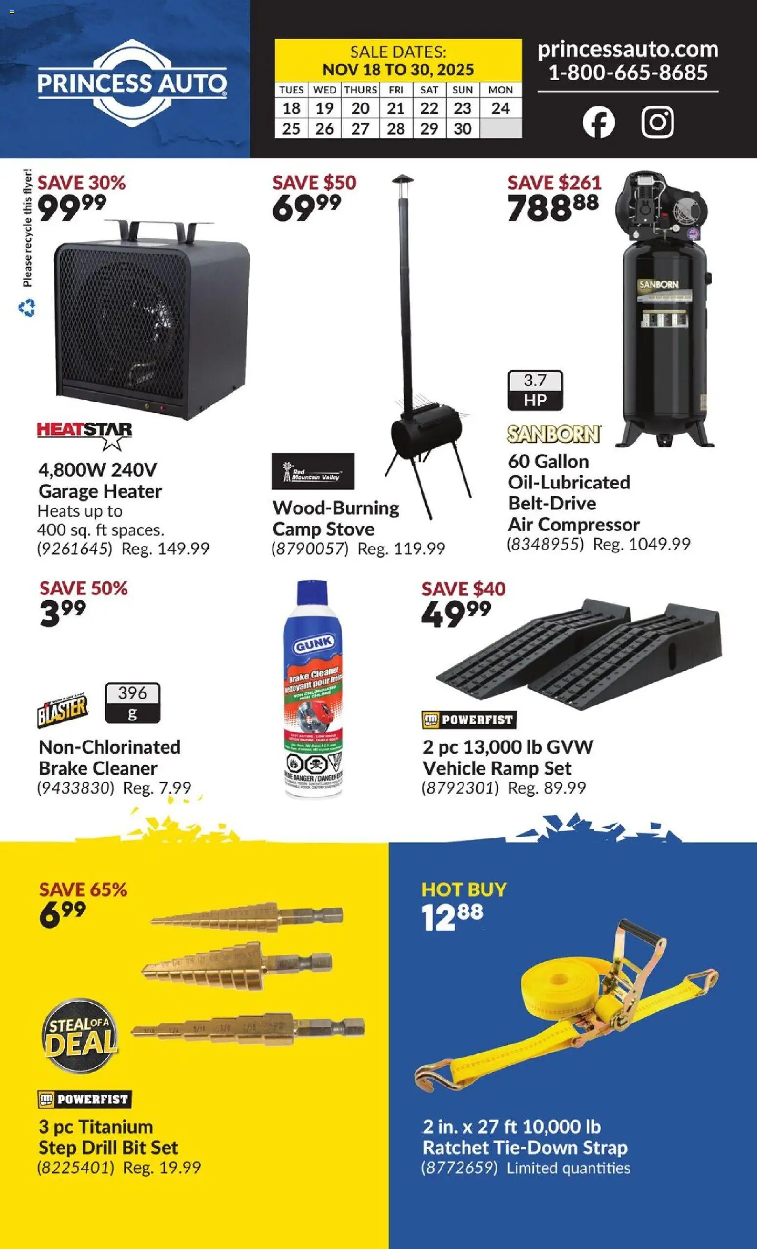 Princess Auto flyer valid from 18.11.2025 | Page: 8 | Products: PC, Stove