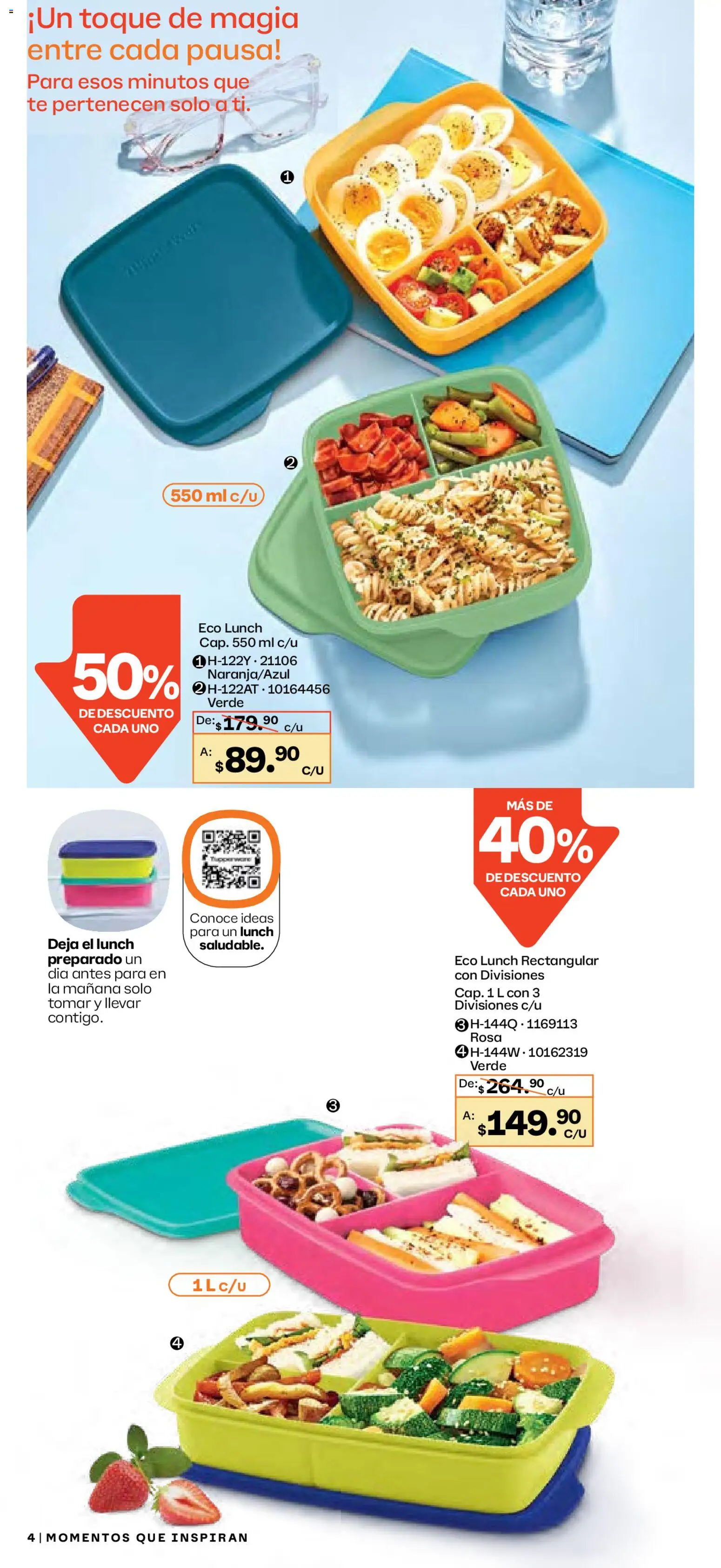 Nuevas ofertas de Tupperware válidas en toda la República Mexicana desde el 29.12.2025. ¡Encuentra las mejores ofertas en Tupperware catálogo! | Página: 4 | Productos: Té