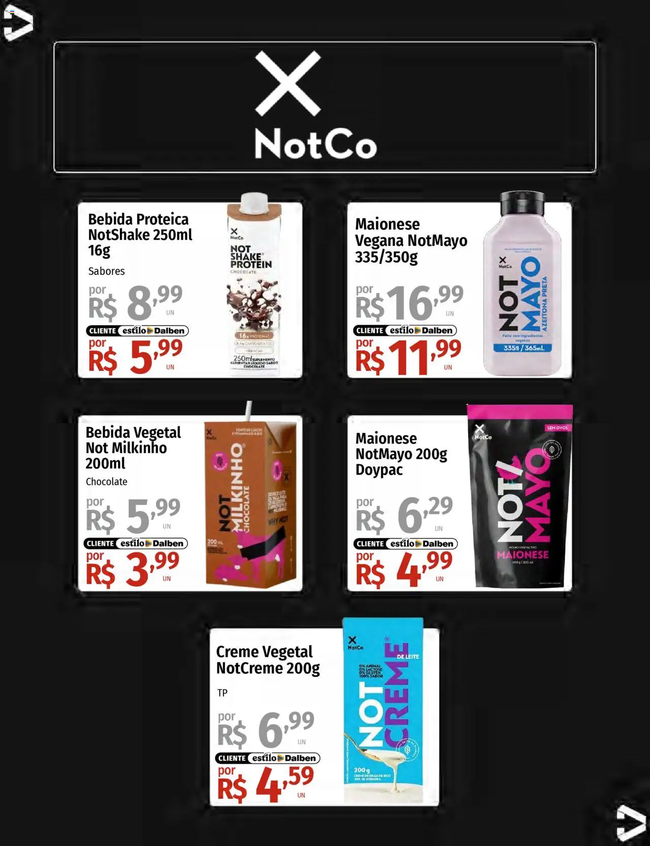 Supermercado Dalben Folheto - válido de 23.07.2025 | Página: 15 | Produtos: Leite, Ovos, Creme, Bebida