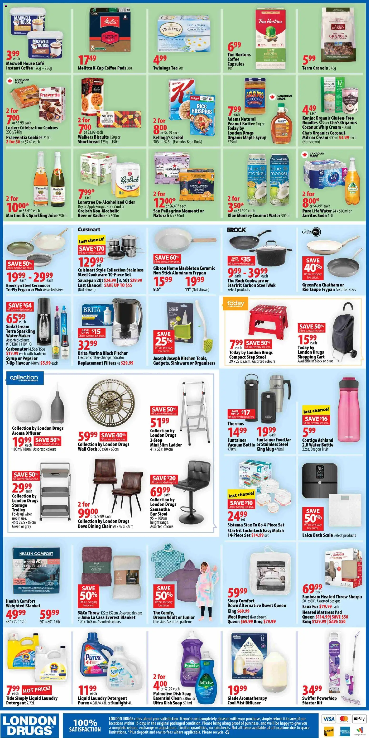 London Drugs flyer valid from 26.12.2025 | Page: 6 | Products: Noodles, Wallet, Mattress, Blanket